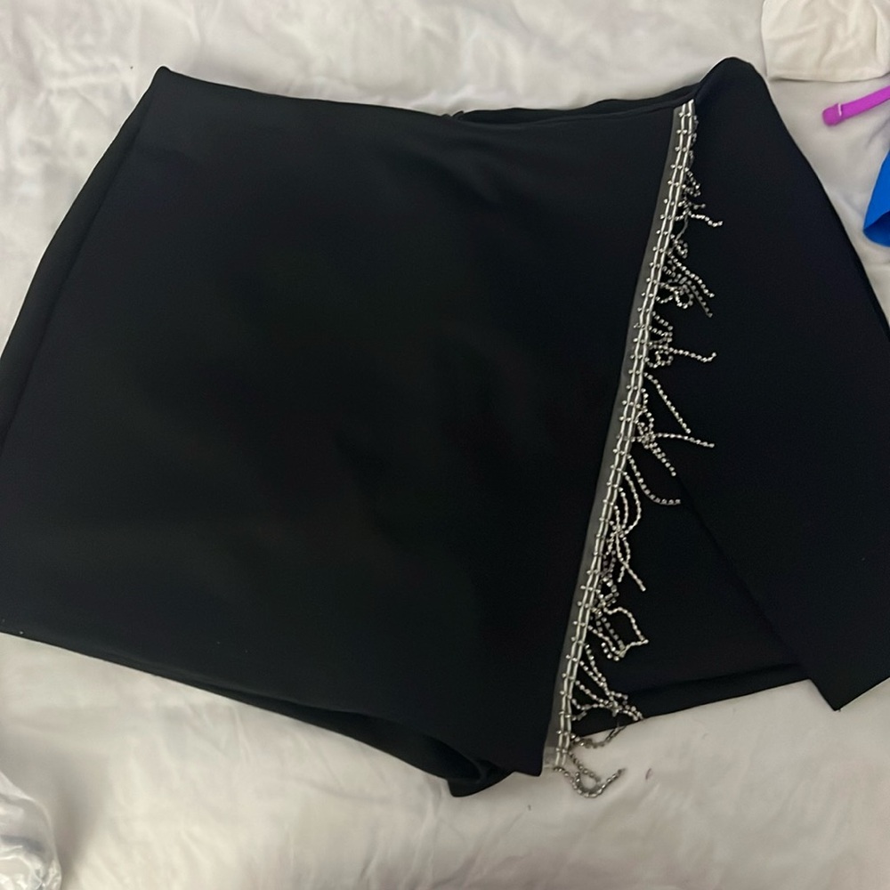 Falsa short Negra boho style